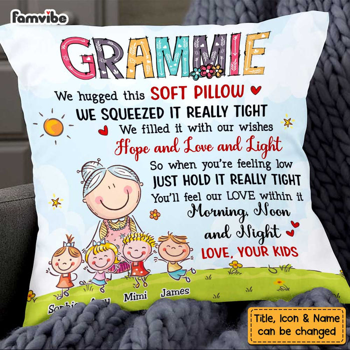Personalized Grandma & Grandkids Pillow OB53 36O47 1