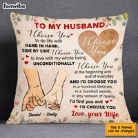 Personalized Couple Hand Pillow OB53 36O53 thumb 1