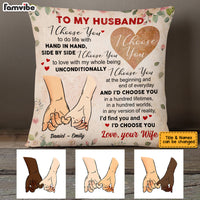 Personalized Couple Hand Pillow OB53 36O53 thumb 1
