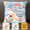 Personalized Elephant To My Grandson Christmas Pillow OB51 32O67 1