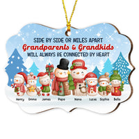 Personalized Grandparents And Grandkids Snowman Benelux Ornament OB62 30O53 thumb 1