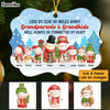 Personalized Grandparents And Grandkids Snowman Benelux Ornament OB62 30O53 1