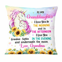 Personalized Granddaughter Hug This Unicorn Pillow OB61 23O47 thumb 1