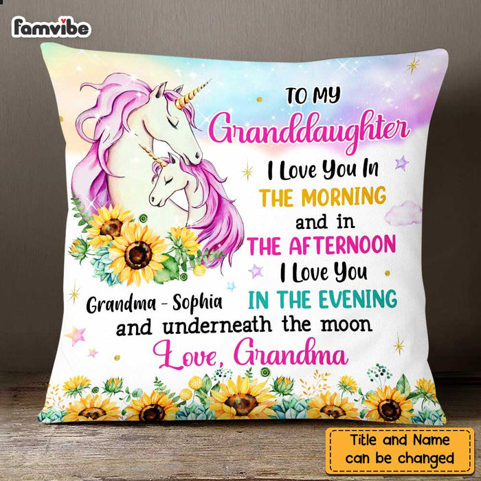 Personalized Granddaughter Hug This Unicorn Pillow OB61 23O47 1