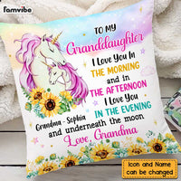 Personalized Granddaughter Hug This Unicorn Pillow OB61 23O47 thumb 1