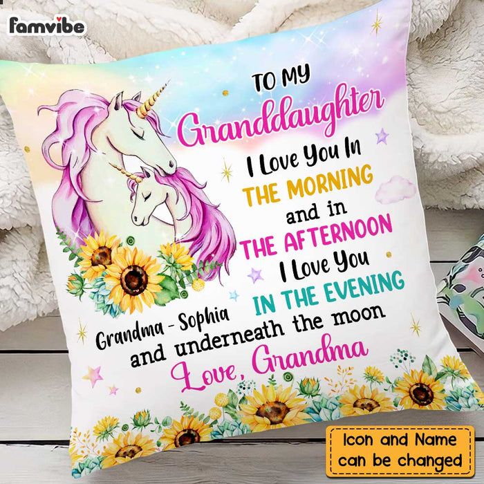 Personalized Granddaughter Hug This Unicorn Pillow OB61 23O47 1
