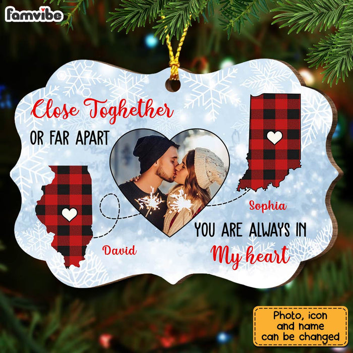 Personalized Long Distance Benelux Ornament OB72 36O28 1