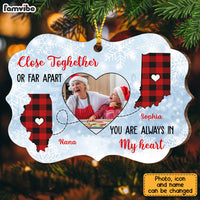Personalized Long Distance Benelux Ornament OB72 36O28 thumb 1