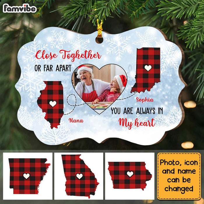 Personalized Long Distance Benelux Ornament OB72 36O28 1