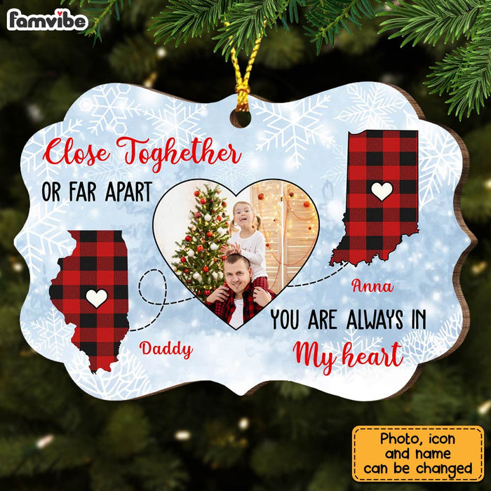 Personalized Long Distance Benelux Ornament OB72 36O28 1