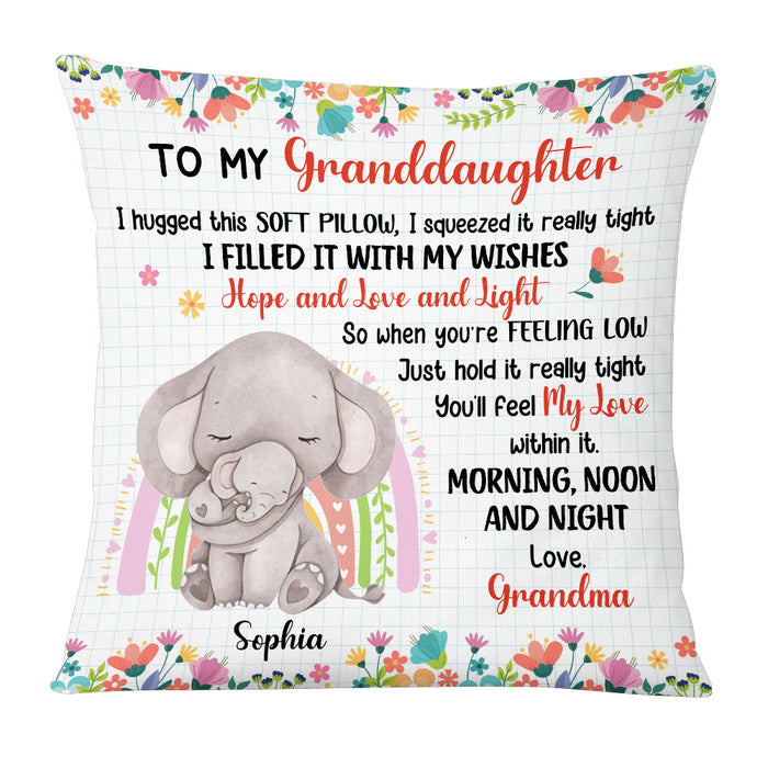 Personalized Granddaughter Hug This Animals Pillow OB62 23O53 1