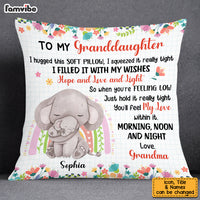 Personalized Granddaughter Hug This Animals Pillow OB62 23O53 thumb 1