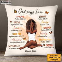 Personalized Daughter God Says I Am Pillow OB12 30O58 thumb 1