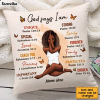 Personalized Daughter God Says I Am Pillow OB12 30O58 thumb 1