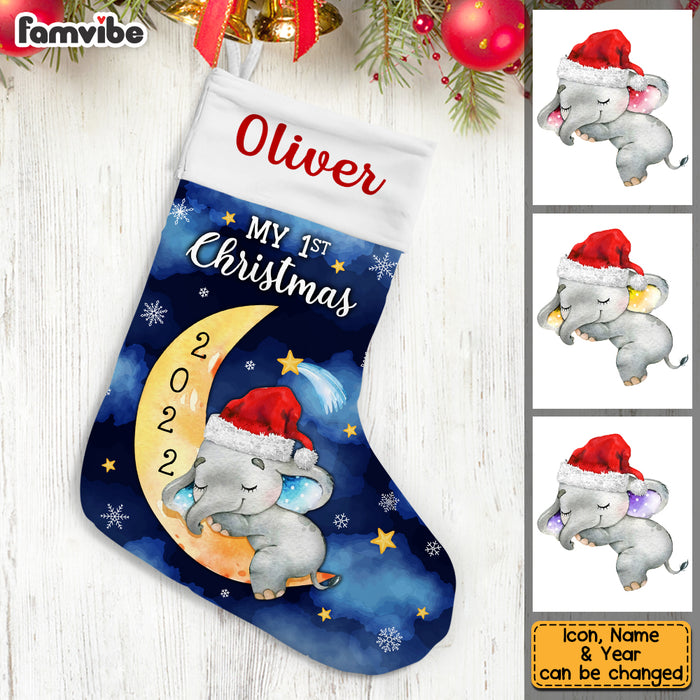 Personalized Baby First Christmas Stocking OB61 32O53 1