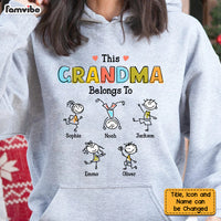 Personalized Grandma Drawing Shirt - Hoodie - Sweatshirt OB65 23O47 thumb 1