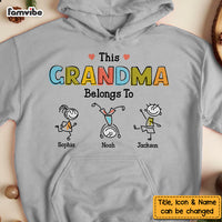 Personalized Grandma Drawing Shirt - Hoodie - Sweatshirt OB65 23O47 thumb 1