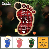 Personalized Baby Foot Ornament OB71 36O67 thumb 1