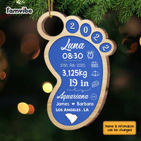 Personalized Baby Foot Ornament OB71 36O67 thumb 1