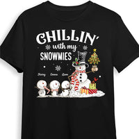 Personalized Christmas Grandma Snowman Shirt - Hoodie - Sweatshirt OB72 23O28 thumb 1