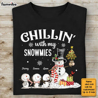 Personalized Christmas Grandma Snowman Shirt - Hoodie - Sweatshirt OB72 23O28 thumb 1