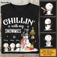 Personalized Christmas Grandma Snowman Shirt - Hoodie - Sweatshirt OB72 23O28 thumb 1