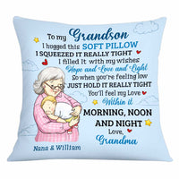 Personalized Grandma Holding Grandson Pillow OB111 36O34 thumb 1