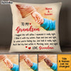 Personalized To My Grandson Hold Hand Pillow OB102 36O34 1