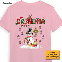 Personalized Grandma Snowman Christmas Shirt - Hoodie - Sweatshirt OB83 32O67 thumb 1