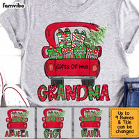 Personalized Grandma's Gifts Of Love Grandkids Christmas Red Truck Car Shirt - Hoodie - Sweatshirt OB71 58O34 thumb 1