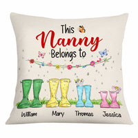 Personalized Welly Boots This Nanny Belongs To Pillow OB112 36O34 thumb 1