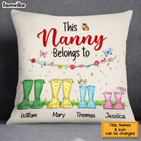 Personalized Welly Boots This Nanny Belongs To Pillow OB112 36O34 thumb 1