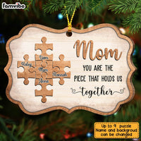 Personalized Mom Puzzle Piece Benelux Ornament OB83 36O28 thumb 1