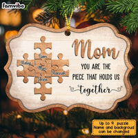Personalized Mom Puzzle Piece Benelux Ornament OB83 36O28 thumb 1