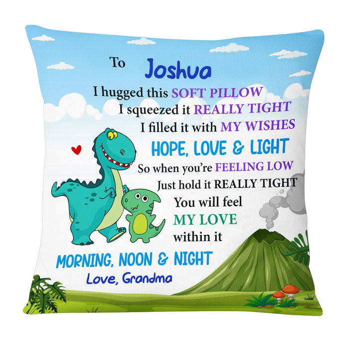 Personalized shop dinosaur pillowcase