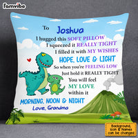 Personalized Gift Son Grandson Pillowcase Dinosaur Kids OB101 36O53 thumb 1