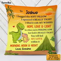Personalized Gift Son Grandson Pillowcase Dinosaur Kids OB101 36O53 thumb 1