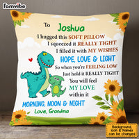 Personalized Gift Son Grandson Pillowcase Dinosaur Kids OB101 36O53 thumb 1