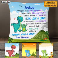 Personalized Gift Son Grandson Pillowcase Dinosaur Kids OB101 36O53 thumb 1
