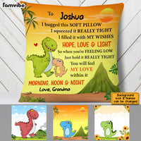 Personalized Gift Son Grandson Pillowcase Dinosaur Kids OB101 36O53 thumb 1