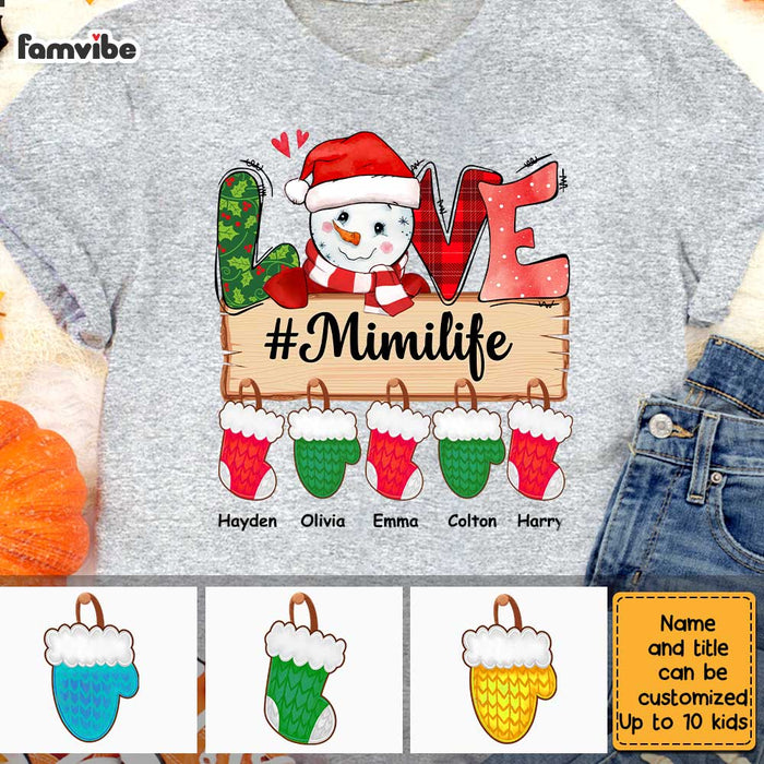 Personalized Grandma Life Snowman Christmas Shirt - Hoodie - Sweatshirt OB52 23O28 1