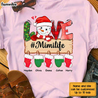 Personalized Grandma Life Snowman Christmas Shirt - Hoodie - Sweatshirt OB52 23O28 thumb 1