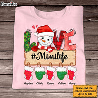 Personalized Grandma Life Snowman Christmas Shirt - Hoodie - Sweatshirt OB52 23O28 thumb 1