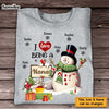 Personalized I Love Being A Grandma Snowman Christmas Shirt - Hoodie - Sweatshirt OB81 58O47 1