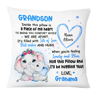 Personalized Elephant Grandson Pillow OB81 32O53 thumb 1