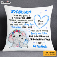 Personalized Elephant Grandson Pillow OB81 32O53 thumb 1