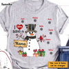 Personalized I Love Being A Grandma Snowman Christmas Shirt - Hoodie - Sweatshirt OB82 58O47 1