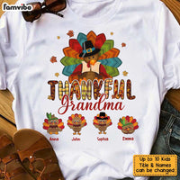 Personalized Thankful Grandma Thanksgiving Turkey Shirt - Hoodie - Sweatshirt OB83 58O34 thumb 1