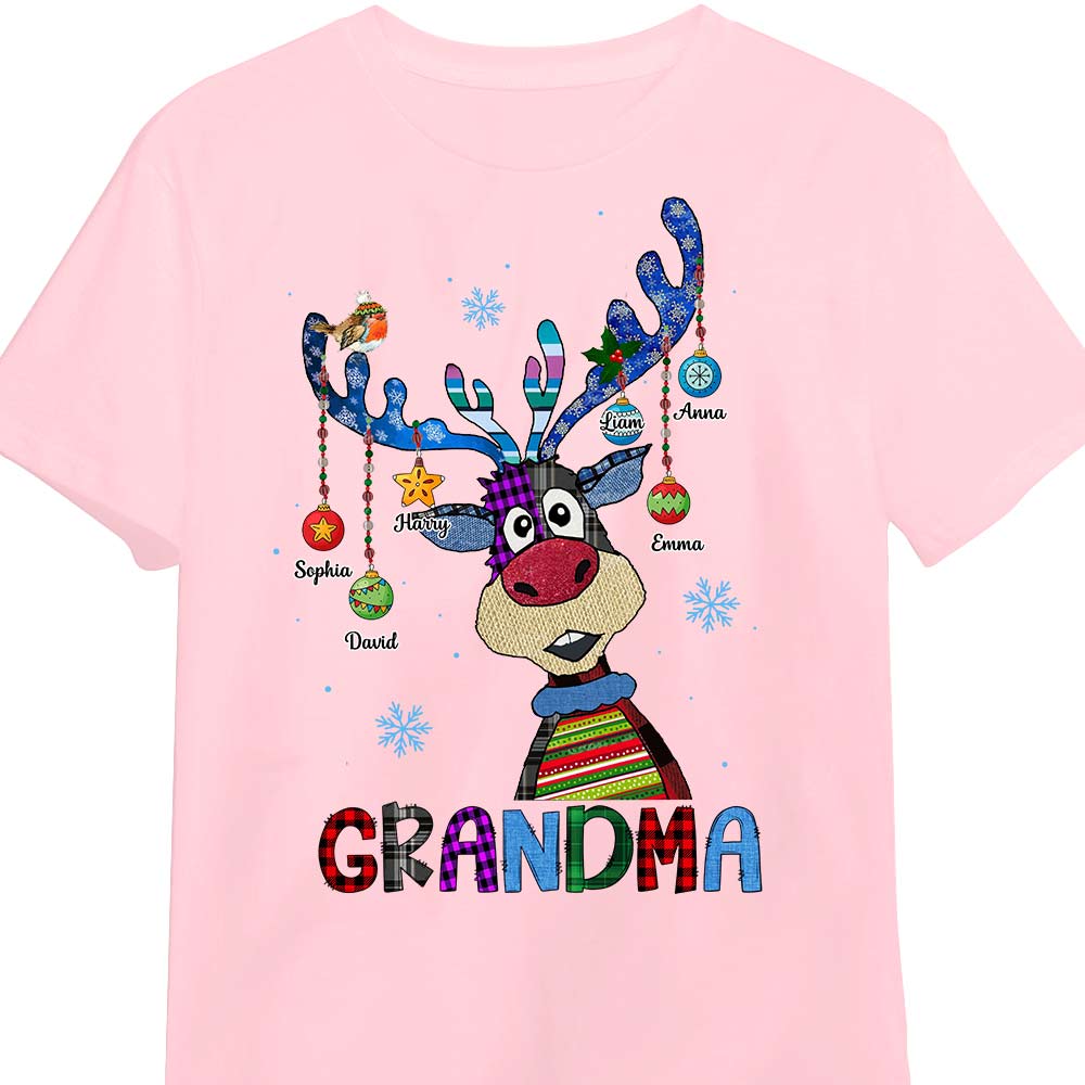 Personalized Grandma Christmas Reindeer Shirt OB106 32O28 Primary Mockup