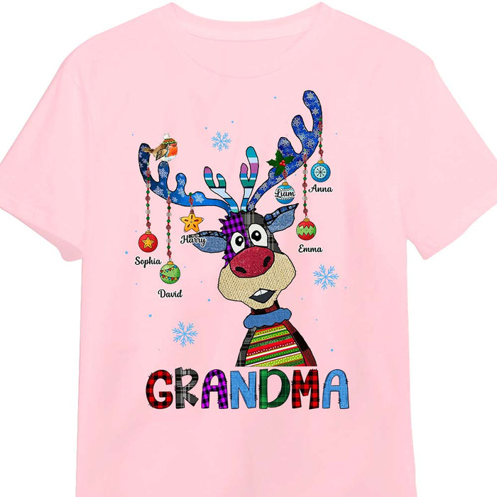 Personalized Grandma Christmas Reindeer Shirt - Hoodie - Sweatshirt OB106 32O28 1